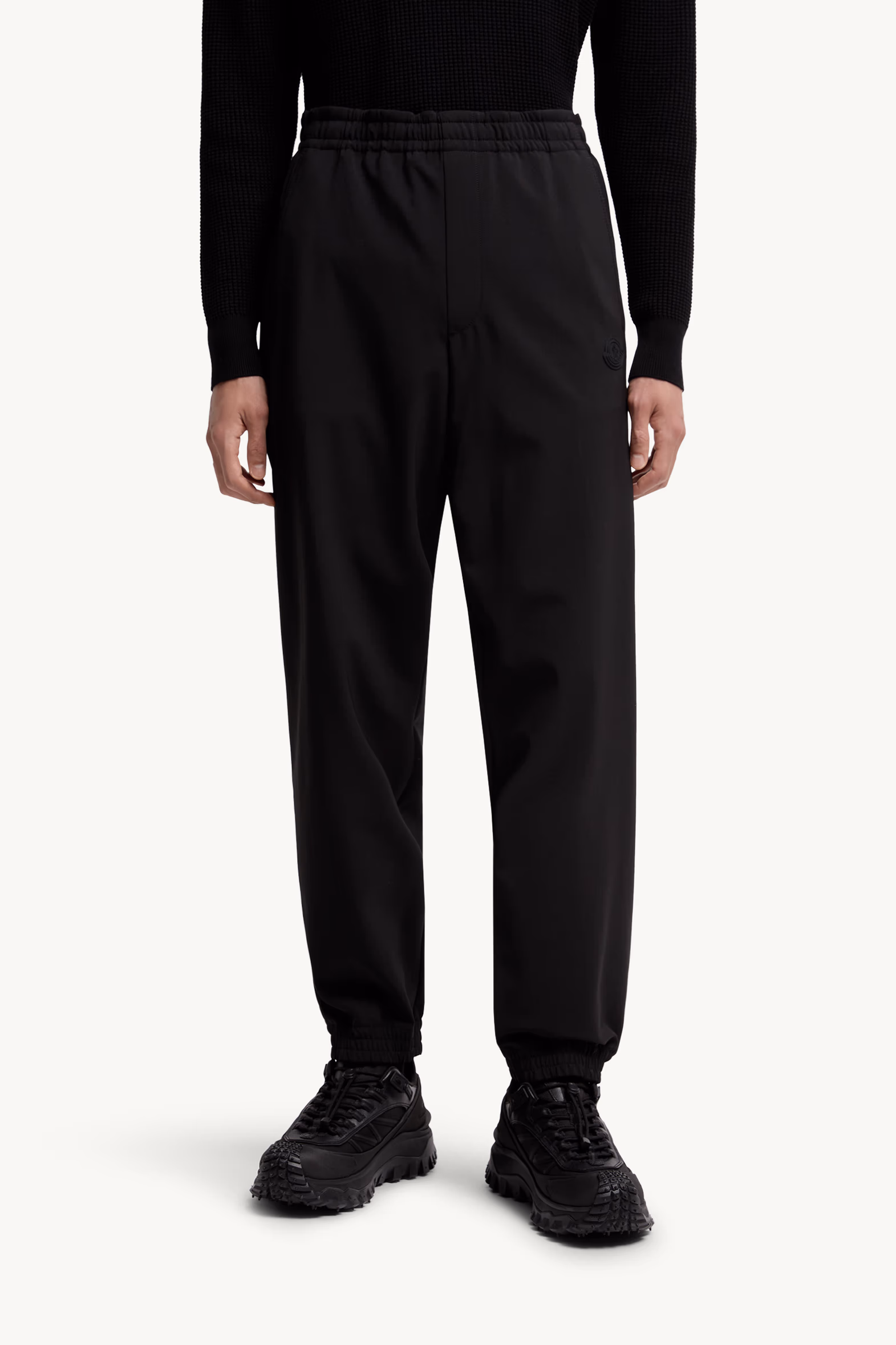 Logo Jogging Pants Men Black Moncler 3